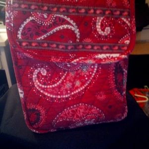 Retired Paisley Print Vera Bradley Insulated Lunch Bag Red Like New